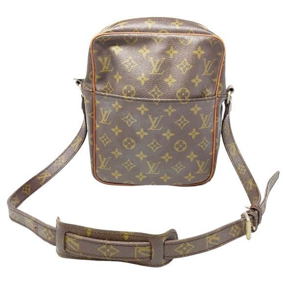 Authentic Louis Vuitton Shoulder Bag Petit Marceau Browns Monogram